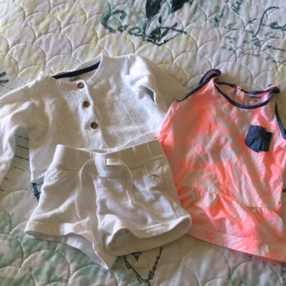 🎀Carter’s Vacay Shorts, Top & Cardigan Outfit🎀